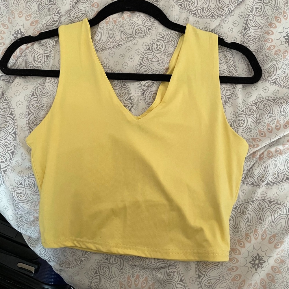 Yellow Crop Top
